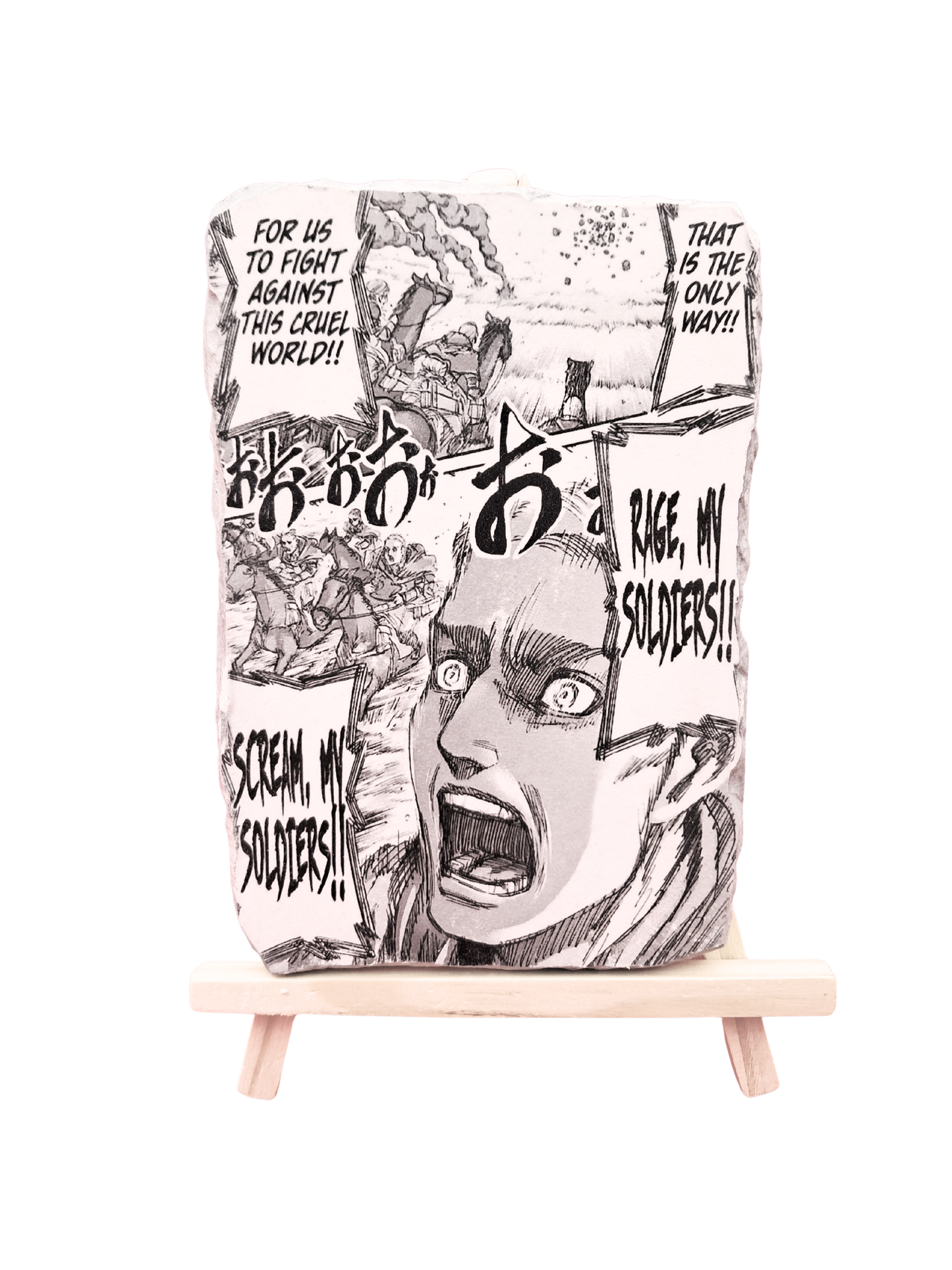 Attack On Titan - Erwin "Scream, my soldiers!!" Wall Art Manga decoration