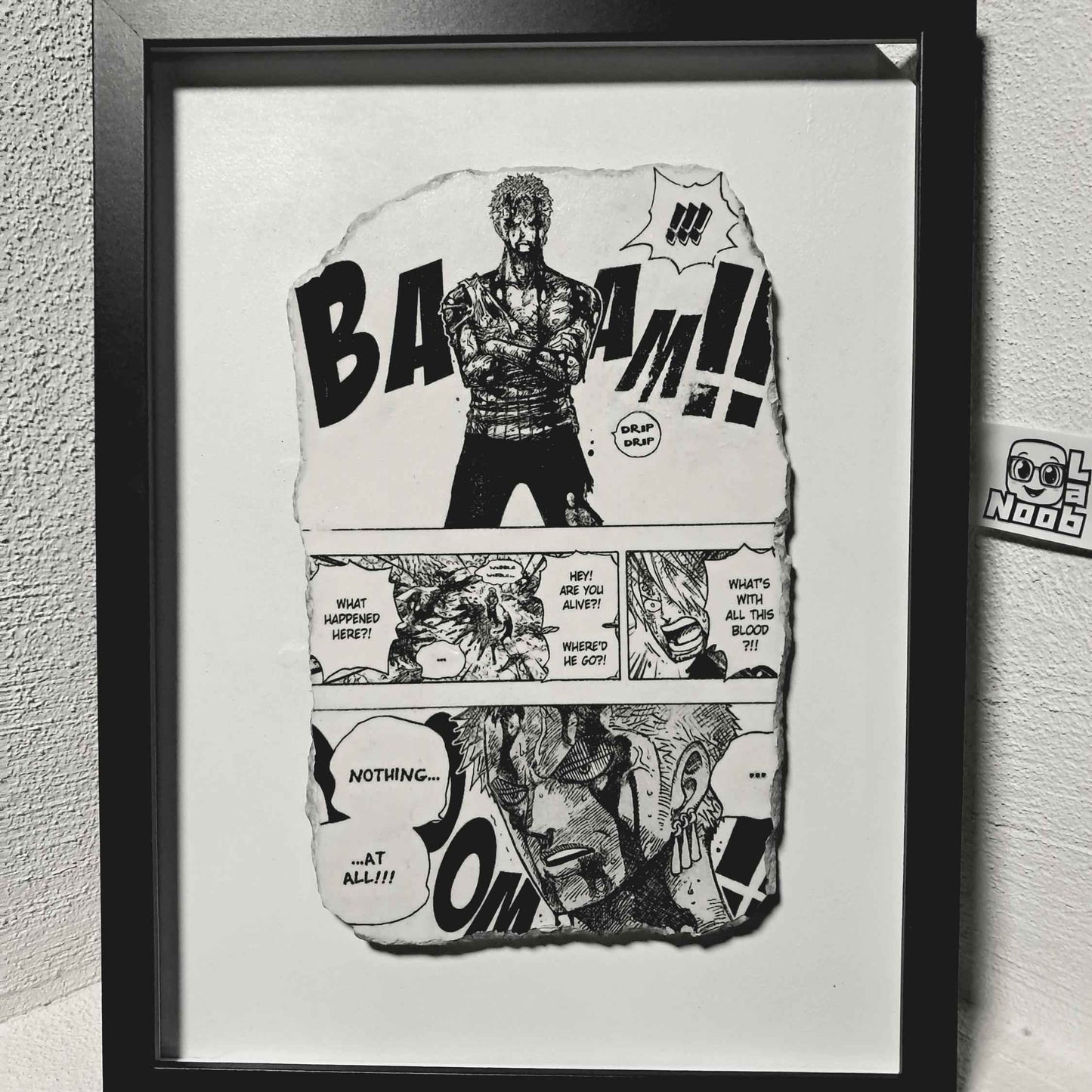 One Piece Wall Art – Zoro “Nothing Happened” Scene