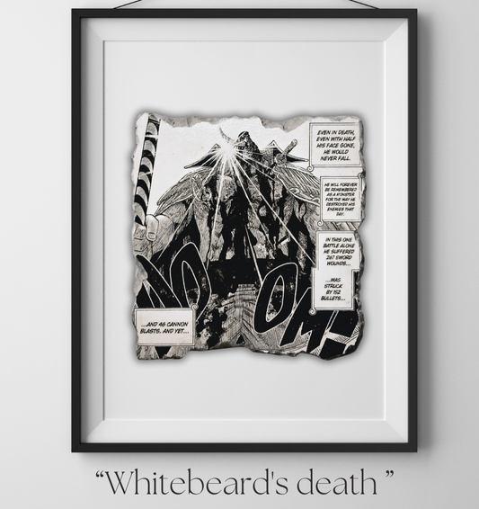 One Piece Wall Art – La morte di Barbabianca in piedi